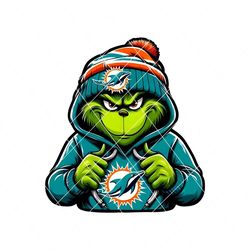 Retro Grinch Miami Dolphins NFL PNG