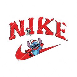 Christmas Stitch Nike Logo SVG