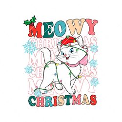 Cute Meowy Christmas Aristocats Santa SVG