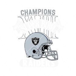 Las Vegas Raiders Super Bowl XVIII Champions SVG