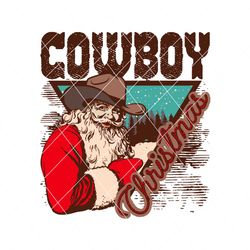 Cowboy Christmas Howdy Country SVG