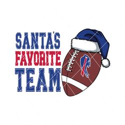 Santas Favorite Football Team Buffalo Bills Svg