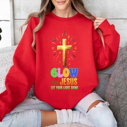 Glow for Jesus Faith Cross PNG