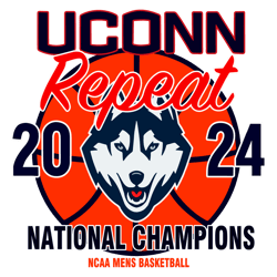 UConn Huskies Repeat 2024 National Champions SVG
