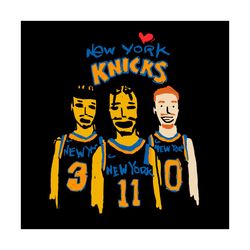 Nova Knicks I Love New York Basketball Team Players Svg