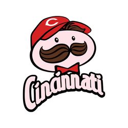 Mr Cincinnati Potato Chip Baseball Svg Digital Download