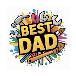 The Best Dad Mug Wrap PNG