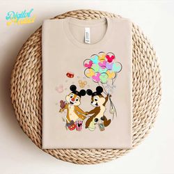 -Chip and Dale Mickey Ears Disney Snack Party PNG