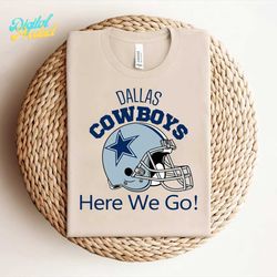 Dallas Cowboys Helmet Here We Go Svg Digital Download