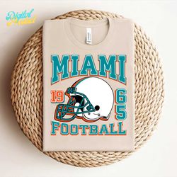 Vintage Miami Dolphins 1965 Football Helmet Svg