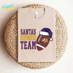 Santas Favorite Football Team Minnesota Vikings Svg