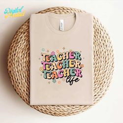 Teacher Life Svg, Teacher Svg, Gift For Teacher, Flower Svg, Mental Health, Funny Teacher Svg, School Svg, Svg File For