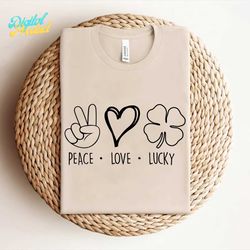 Peace Love Lucky SVG, St Patrick SVG