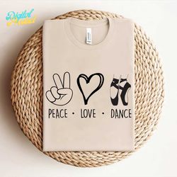 Peace Love Dance SVG, Dance Life SVG