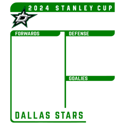 Dallas Stars 2024 Stanley Cup Playoffs NHL Team Svg