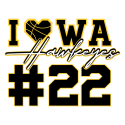 Iowa Hawkeyes 22 Caitlin Clark Svg Digital Download