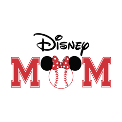 Baseball Disney Mom Minnie Head SVG