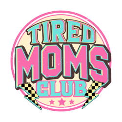 Tired Moms Club Lightning Bolt SVG