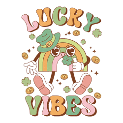 Lucky Vibes Png, St Patrick's Day Rainbow Png