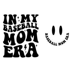 In My Baseball Mom Era SVG, Baseball Mom SVG, Baseball Mom Png, Baseball Mom Era Svg