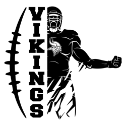 Vikings Football Player SVG Digital Download