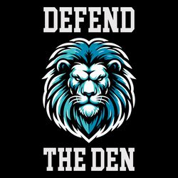 Defend The Den Detroit Lions SVG