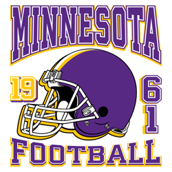 Vintage Minnesota Vikings 1961 Football Helmet SVG
