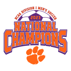 NCAA Soccer National Champions Clemson Tigers SVG