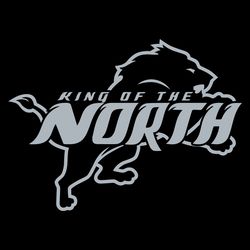 King Of The North Detroit Lions Football Logo Svg