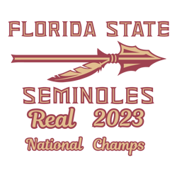 Florida State Seminole Real 2023 National Champs SVG