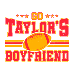 Retro Go Taylors Boyfriend Kansas City Football Svg