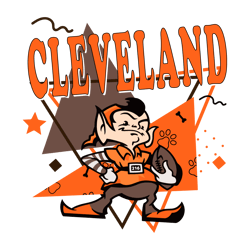 Brownie the Elf Cleveland Browns Football SVG