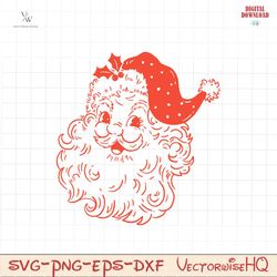 Santa Face svg, Christmas svg, Santa Claus svg, Instant Download, Santa Head svg, Holiday svg, Funny Santa svg