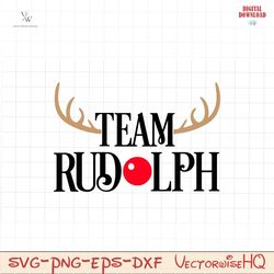 Reindeer SVG, Christmas SVG, Rudolph Svg, Team Rudolph Svg, Reindeer Face SVG, Christmas Reindeer, Cricut
