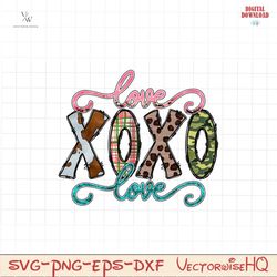 love xoxo love PNG file, Happy Valentine Png
