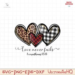 Love never fails I corinthians PNG file