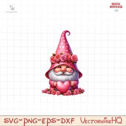 Gnomes Valentines Sublimation Clipart