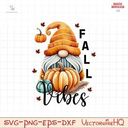 Gnome fall vibes PNG file