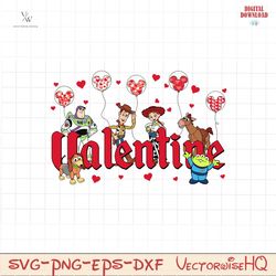 Toy Story Movie Characters Valentine png, Disney Matching PNG