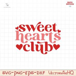 Sweet Hearts Club SVG PNG file