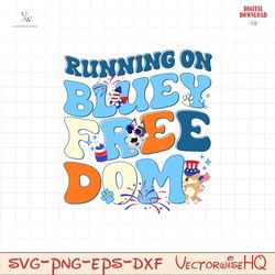 Running on bluey free dom PNG ,Bluey PNG