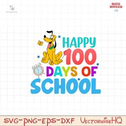 Happy 100 days of school Pluto PNG