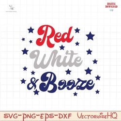 RED WHITE BOOZE SVG PNG, 4th of July SVG Bundle