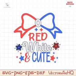 Red White & Cute SVG PNG, 4th of July SVG Bundle