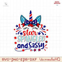 Stars spangled and sassy SVG PNG, 4th of July SVG Bundle