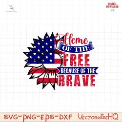 Home of the free because of the brave SVG PNG, 4th of July SVG Bundle