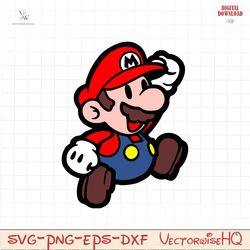 Mario SVG for cricut, Super Mario SVG cut file
