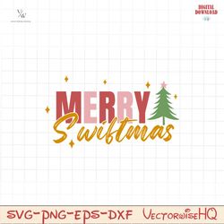 Merry Swiftmas Christmas Tree SVG
