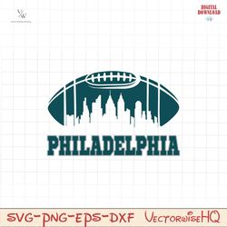 Philadelphia Eagles 1933 Football Skyline SVG Download