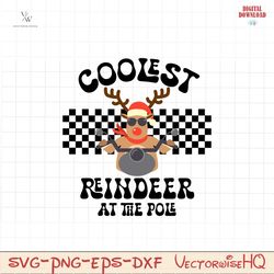 Coolest Reindeer At The Pole Christmas SVG